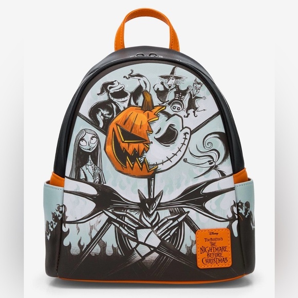 Loungefly Disney Nightmare Before Christmas Pumpkin King Backpack - Picture 1 of 6